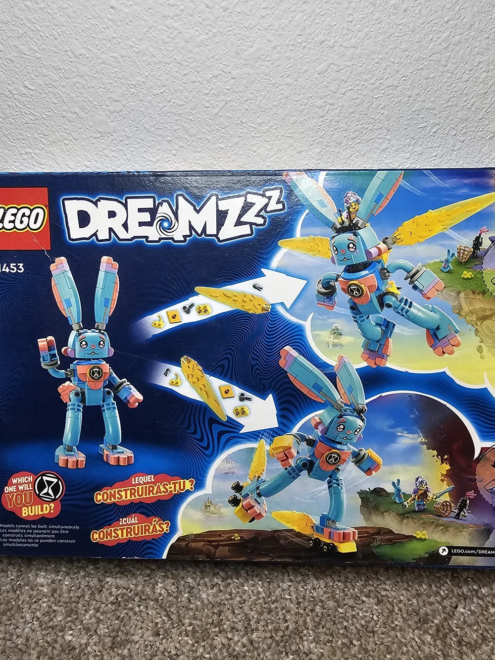 LEGO Dreamzzz Blue Teal Bunny Robot with Yellow and Pink Accents